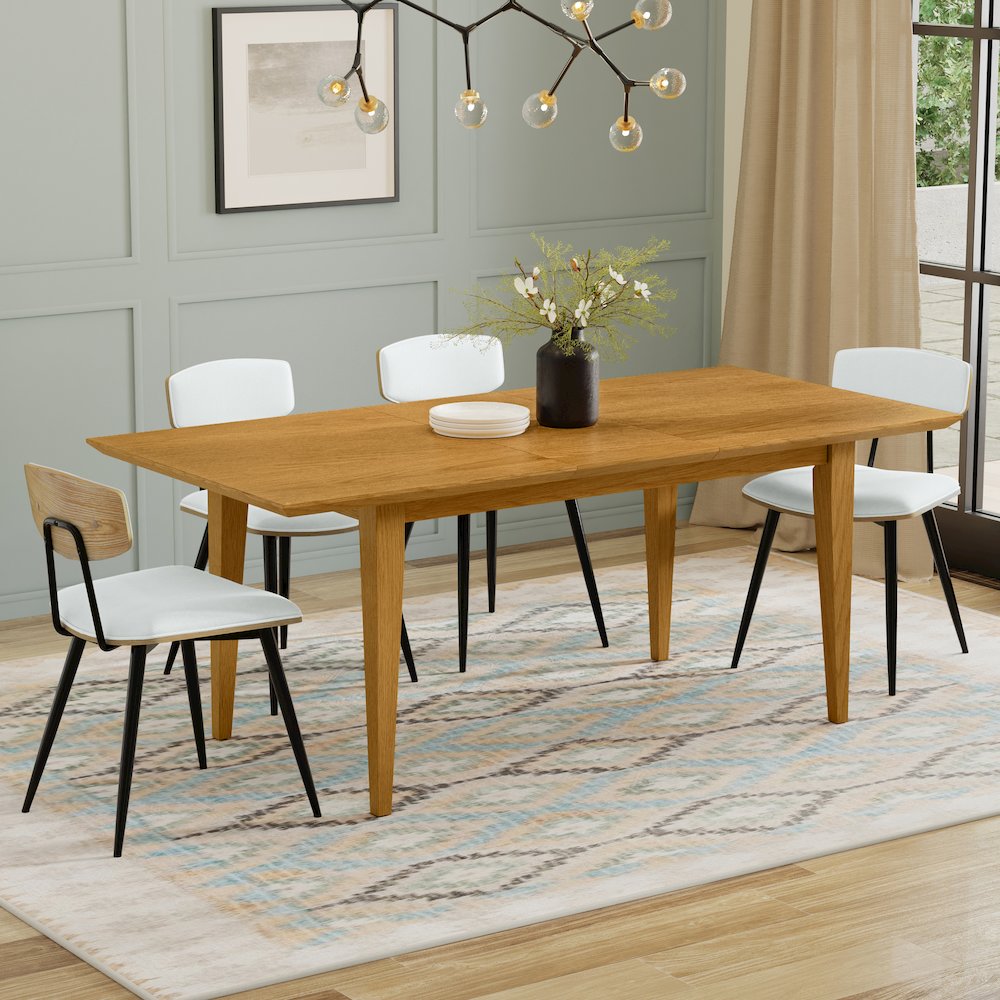 Colby Extendable Dining Table In Oak. Picture 2