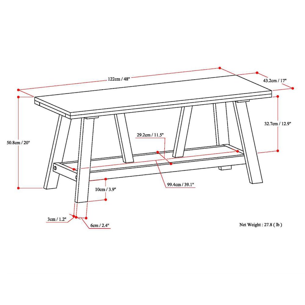 Dylan Solid Wood Entryway Bench In Driftwood. Picture 6