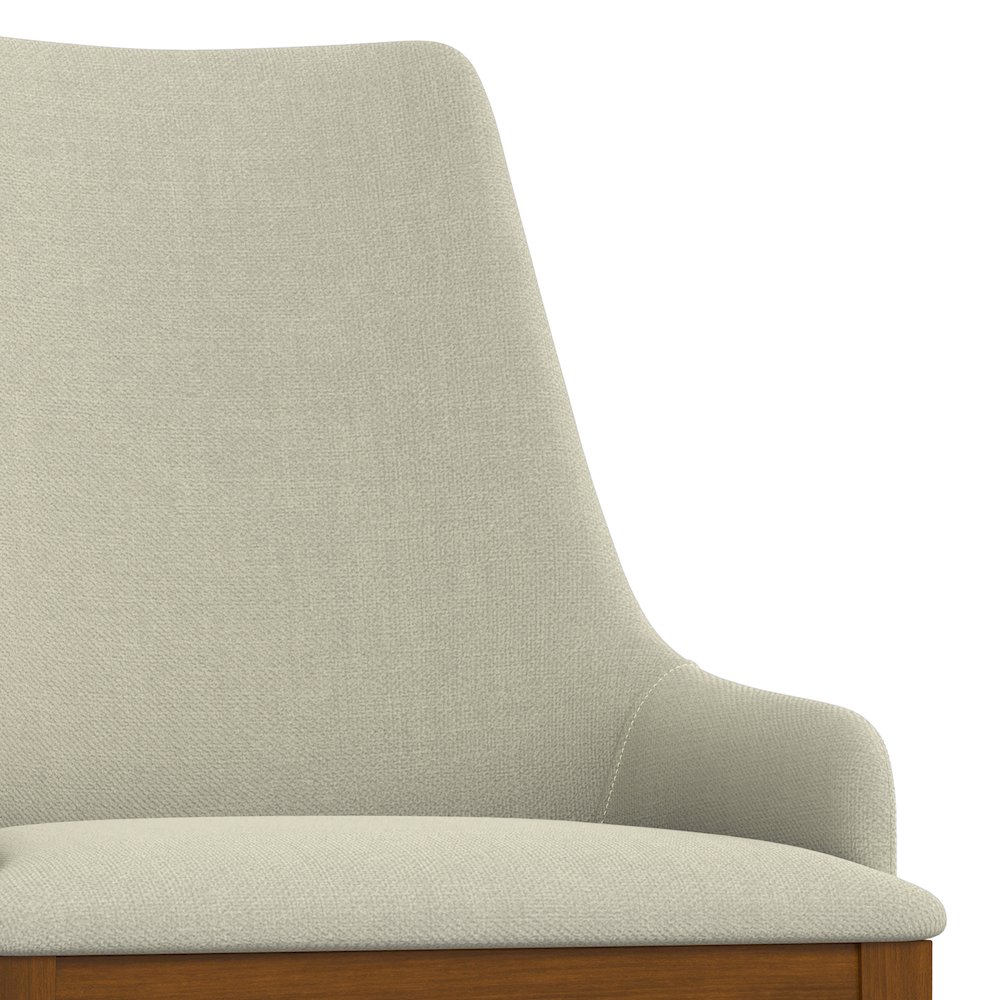 Stephanie Dining Chair (Set of 2) in Natural Linen Look Fabric. Picture 6