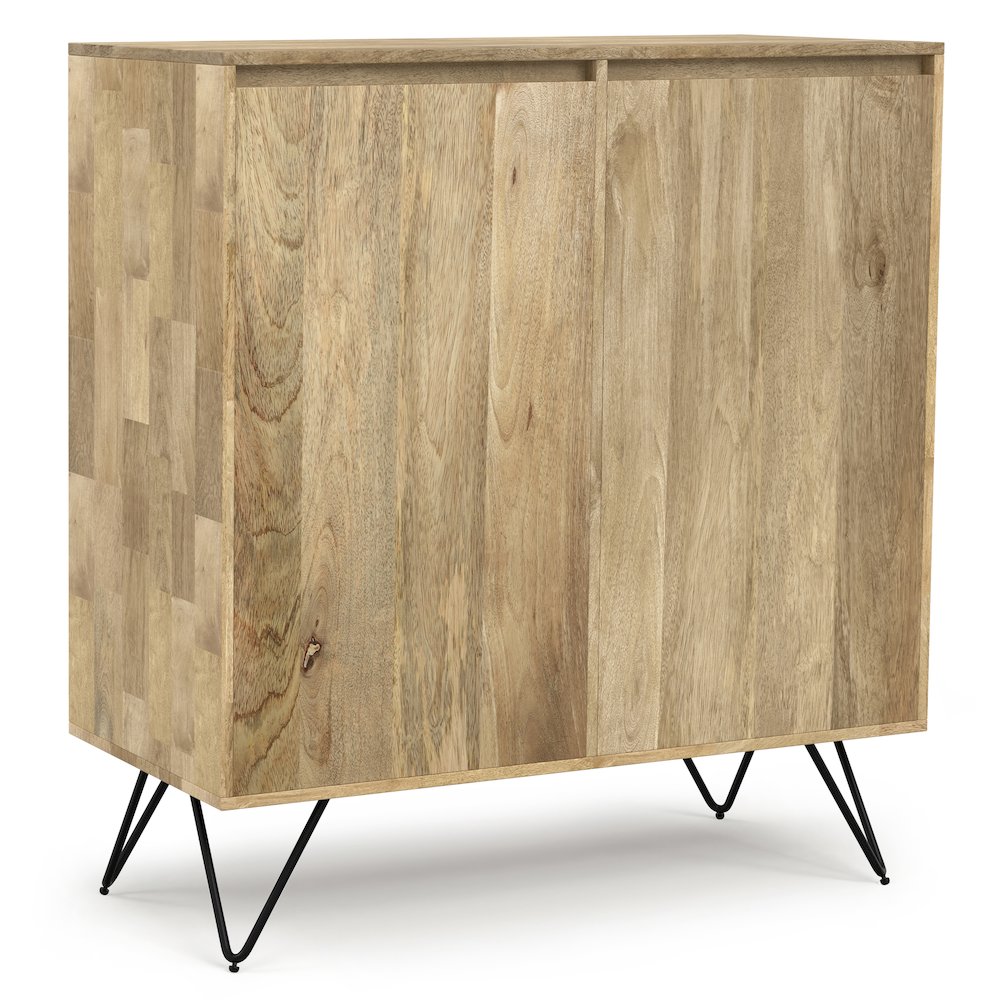 Hunter Solid Mango Wood Medium Storage Cabinet In Natural. Picture 1