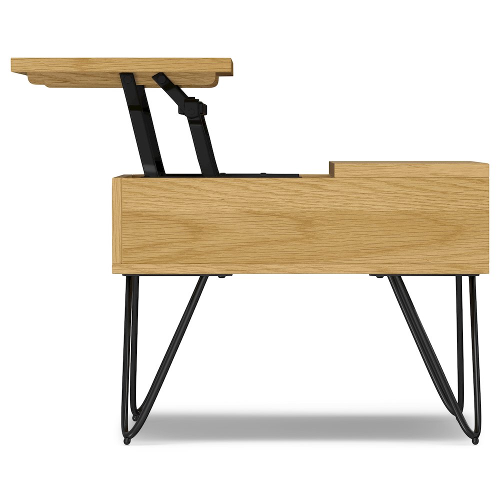 Hunter Lift Top Coffee Table In Oak Veneer. Picture 4