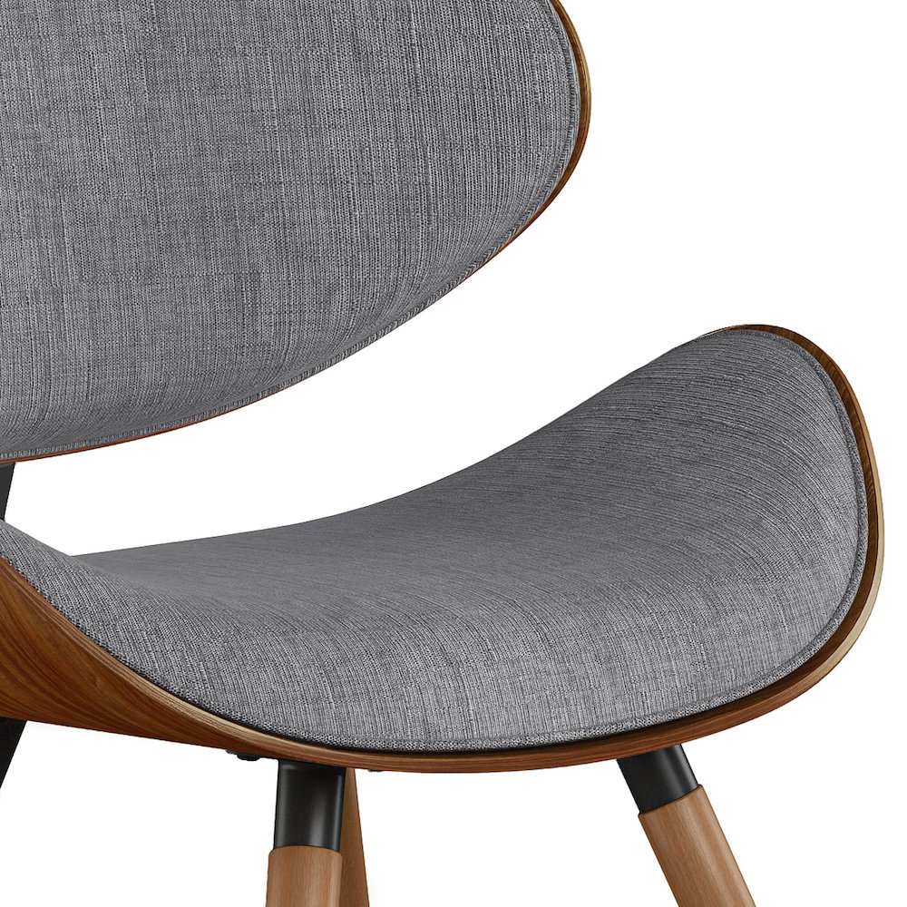 Marana Dining Chair In Grey Linen Look Fabric. Picture 2