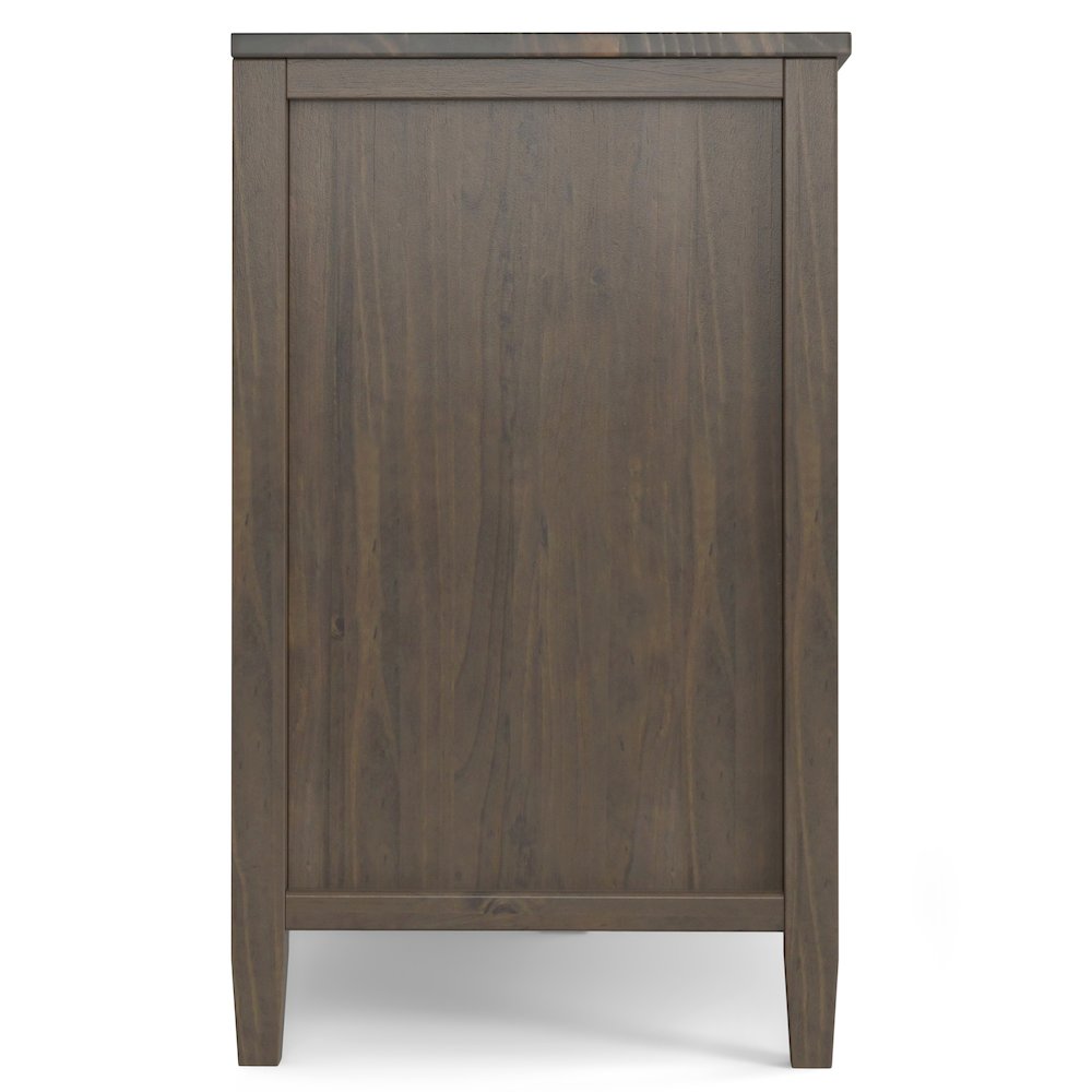 Ela Solid Wood Medium Tv Stand In Smoky Brown For Tvs Up To 60 Inches. Picture 2