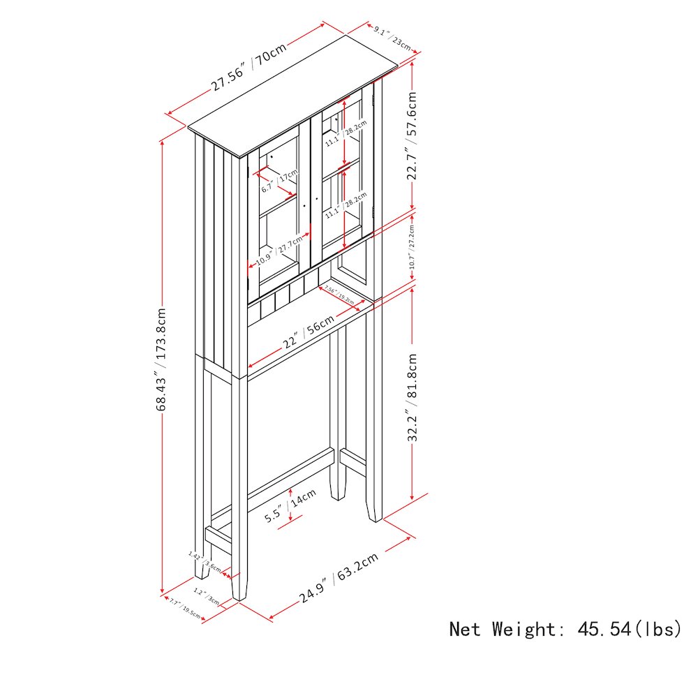 Acadian Space Saver Cabinet In Pure White. Picture 6