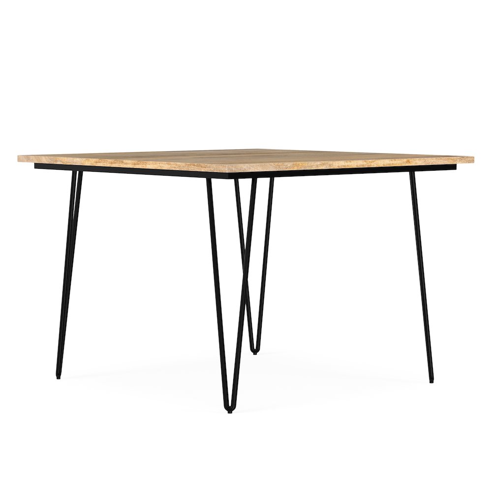 Hunter Solid Mango Wood 42 Inch Square Dining Table In Natural. Picture 1