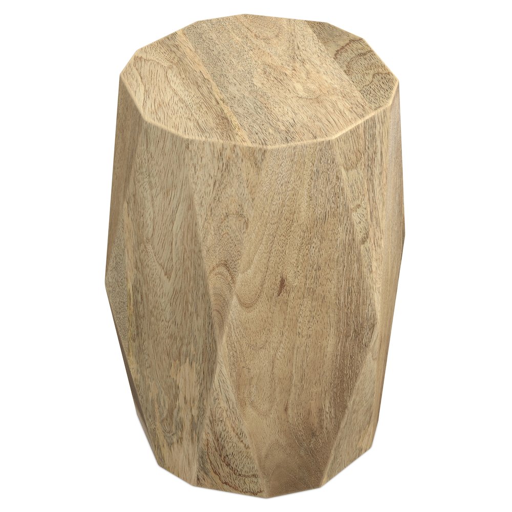 Judson 15 inch Wide Solid Mango Contemporary End Table in Natural, Assembled. Picture 2