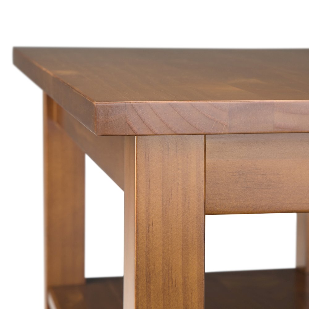 14 inch Transitional Narrow End Table in Light Golden Brown (Set of 2). Picture 6