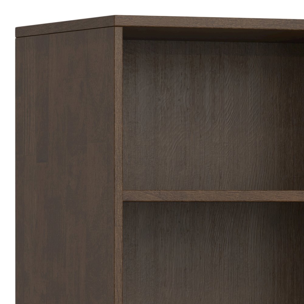 Harper Solid Hardwood 5 Shelf Bookcase In Walnut Brown. Picture 2