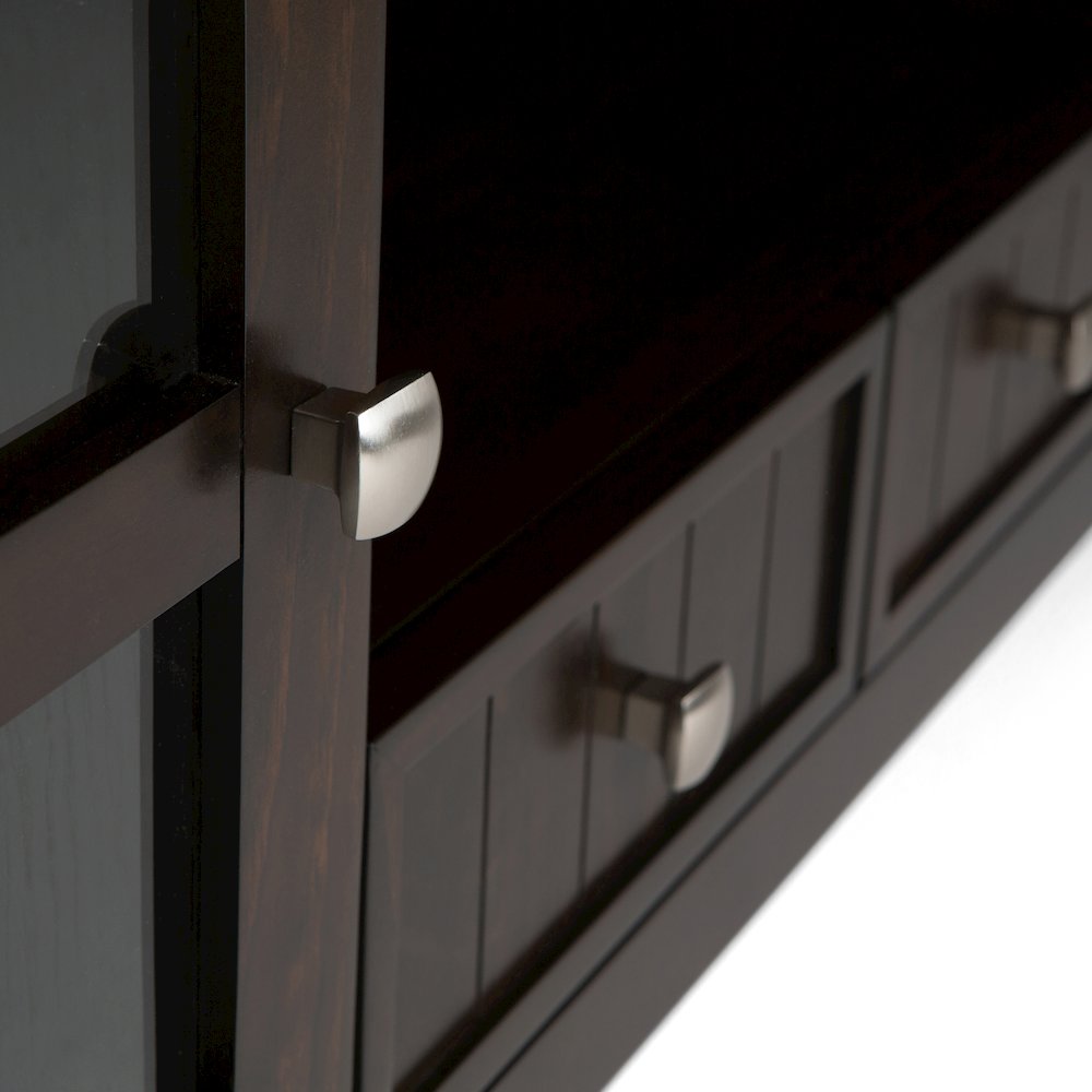60 Inch Tv Media Stand In Brunette Brown For Tvs Up To 65 Inches. Picture 2