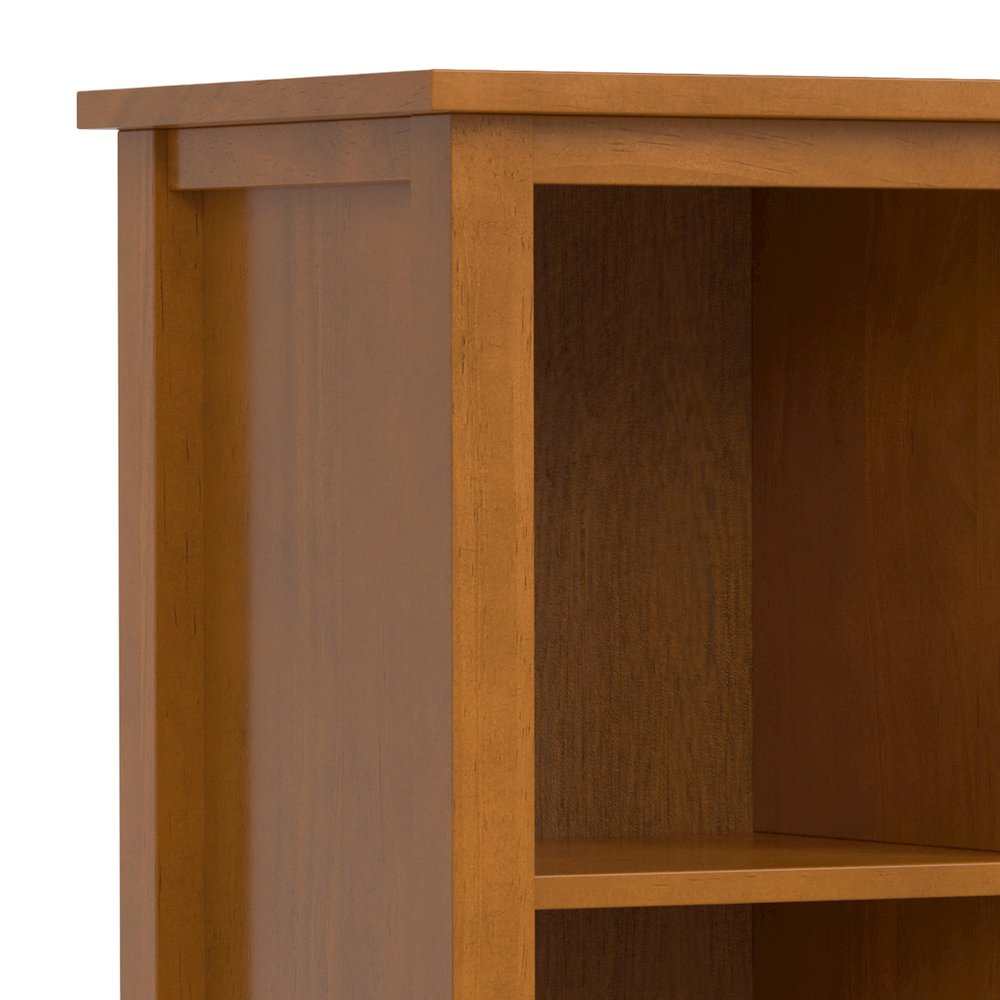 Warm Shaker Solid Wood 9 Cube Storage In Light Golden Brown. Picture 2