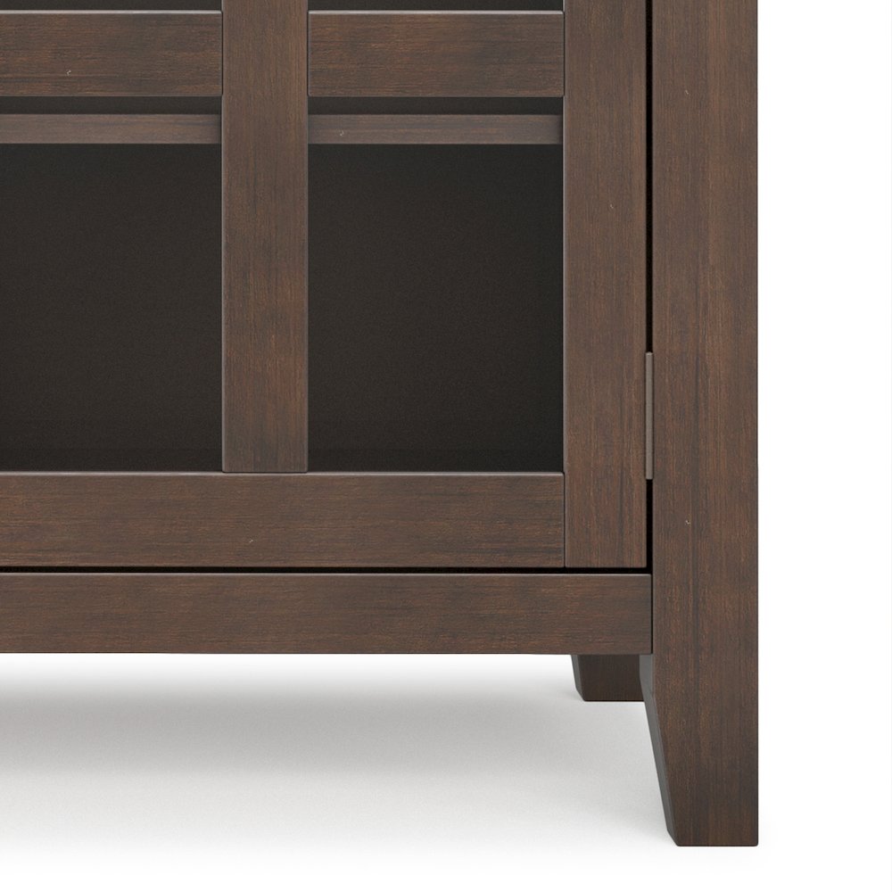 54 inch Wide Solid Wood Transitional Sideboard Buffet in Natural Aged Brown. Picture 3