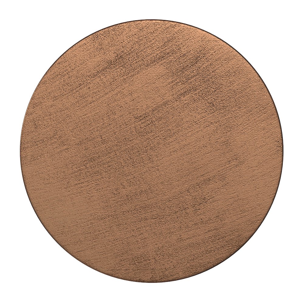 Johnsen Large Metal Accent Table In Antique Copper. Picture 3
