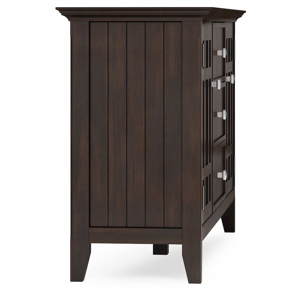 Bedford Solid Wood Sideboard Buffet In Dark Tobacco Brown. Picture 3