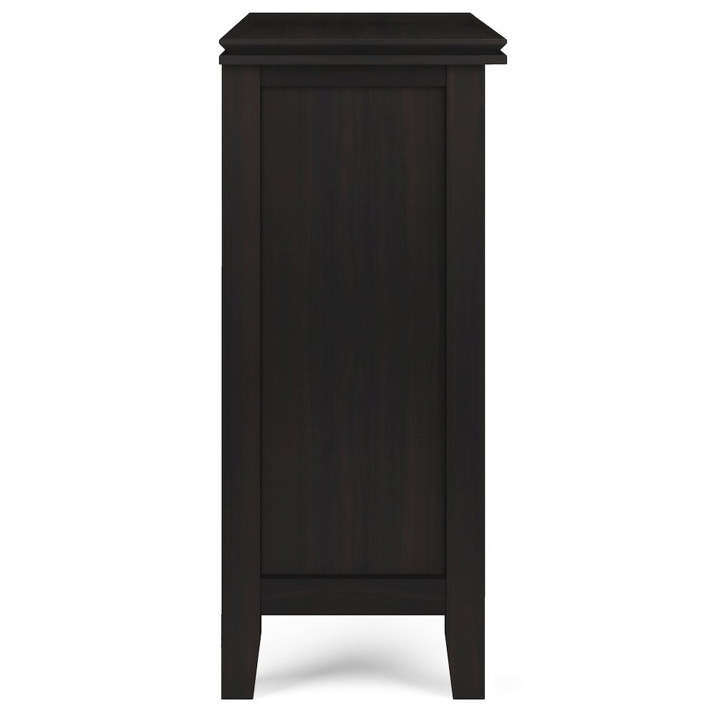 Artisan Solid Wood Low Storage Cabinet In Hickory Brown. Picture 3