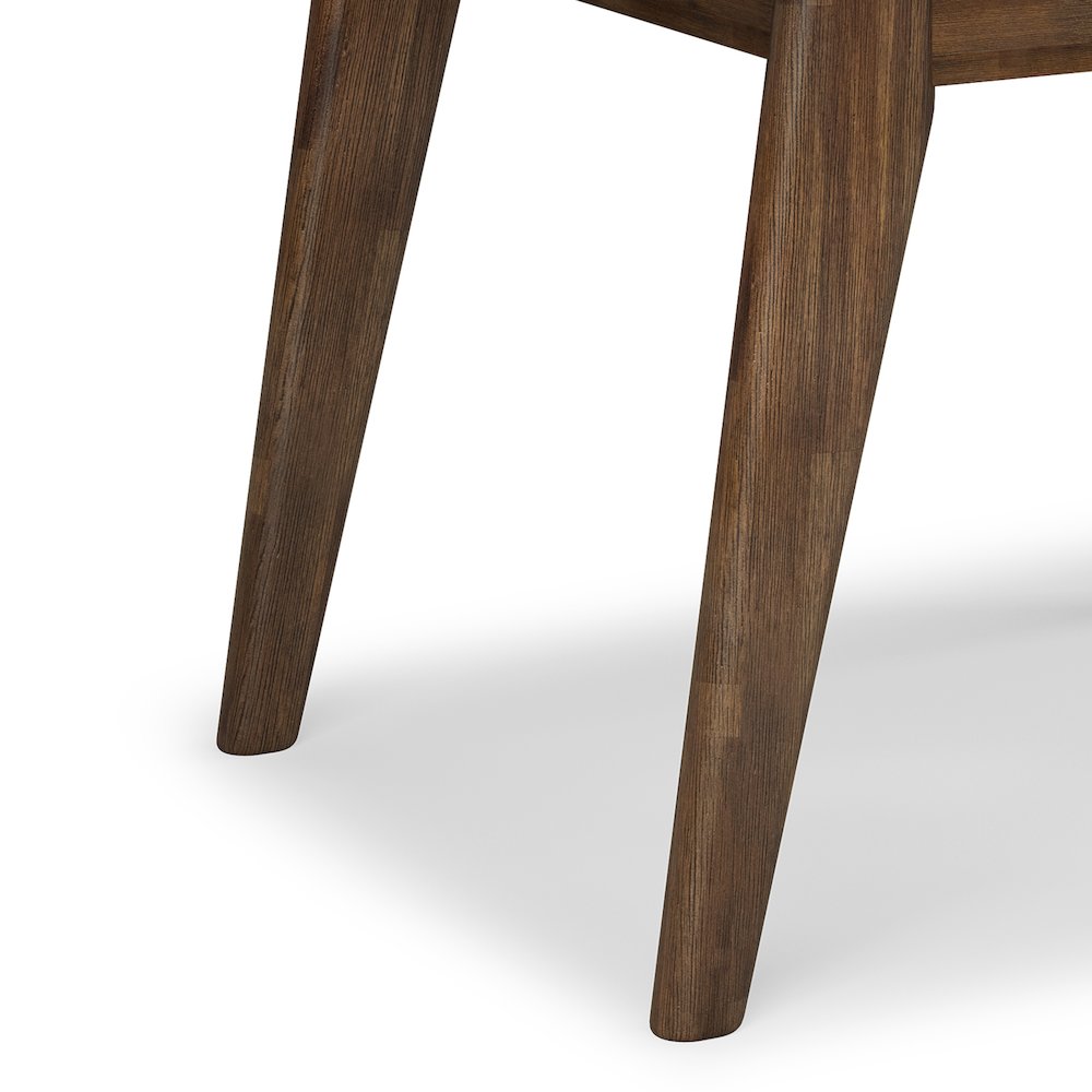 Clarkson Solid Acacia Wood End Table In Rustic Natural Aged Brown. Picture 4