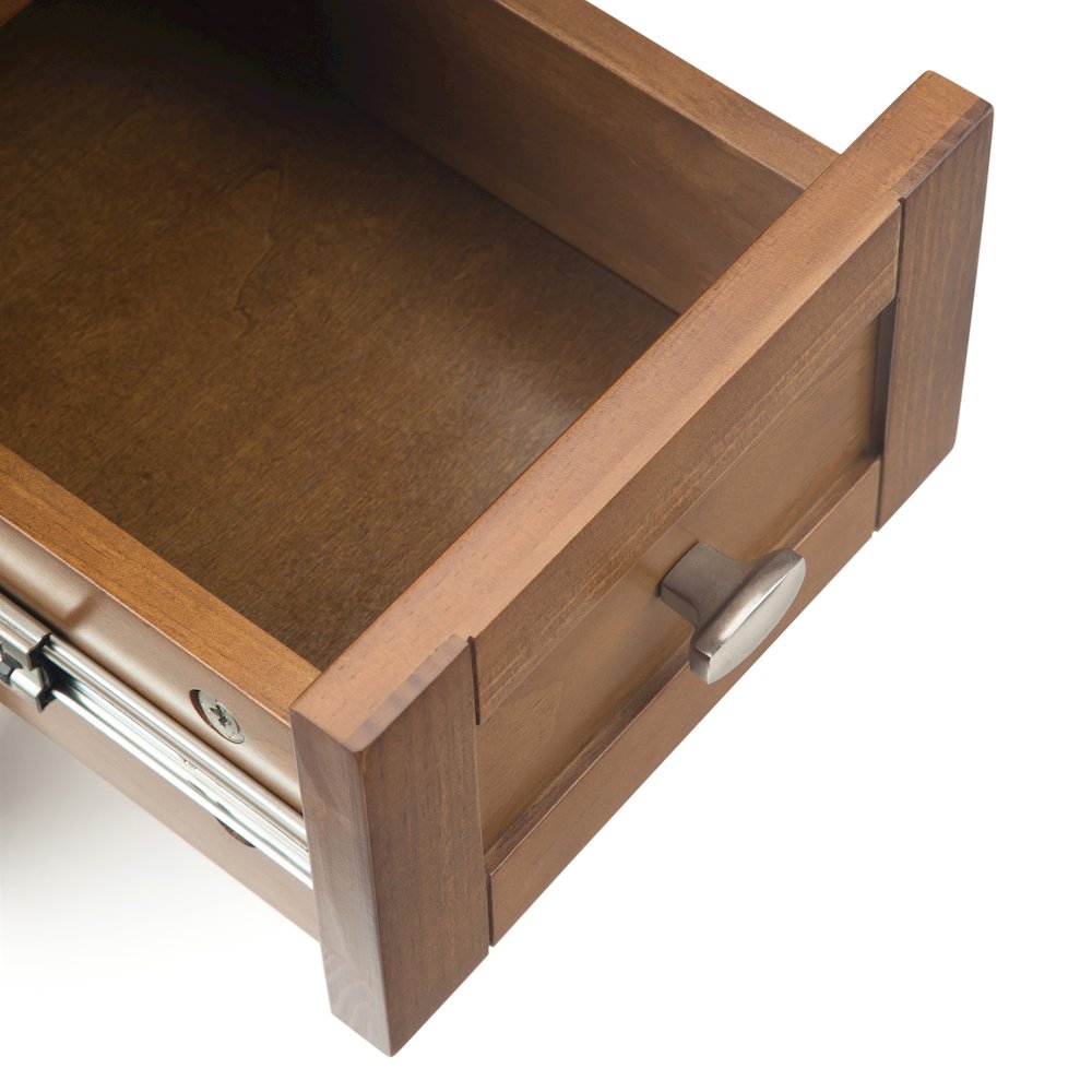 14 inch Transitional Narrow End Table in Light Golden Brown (Set of 2). Picture 4