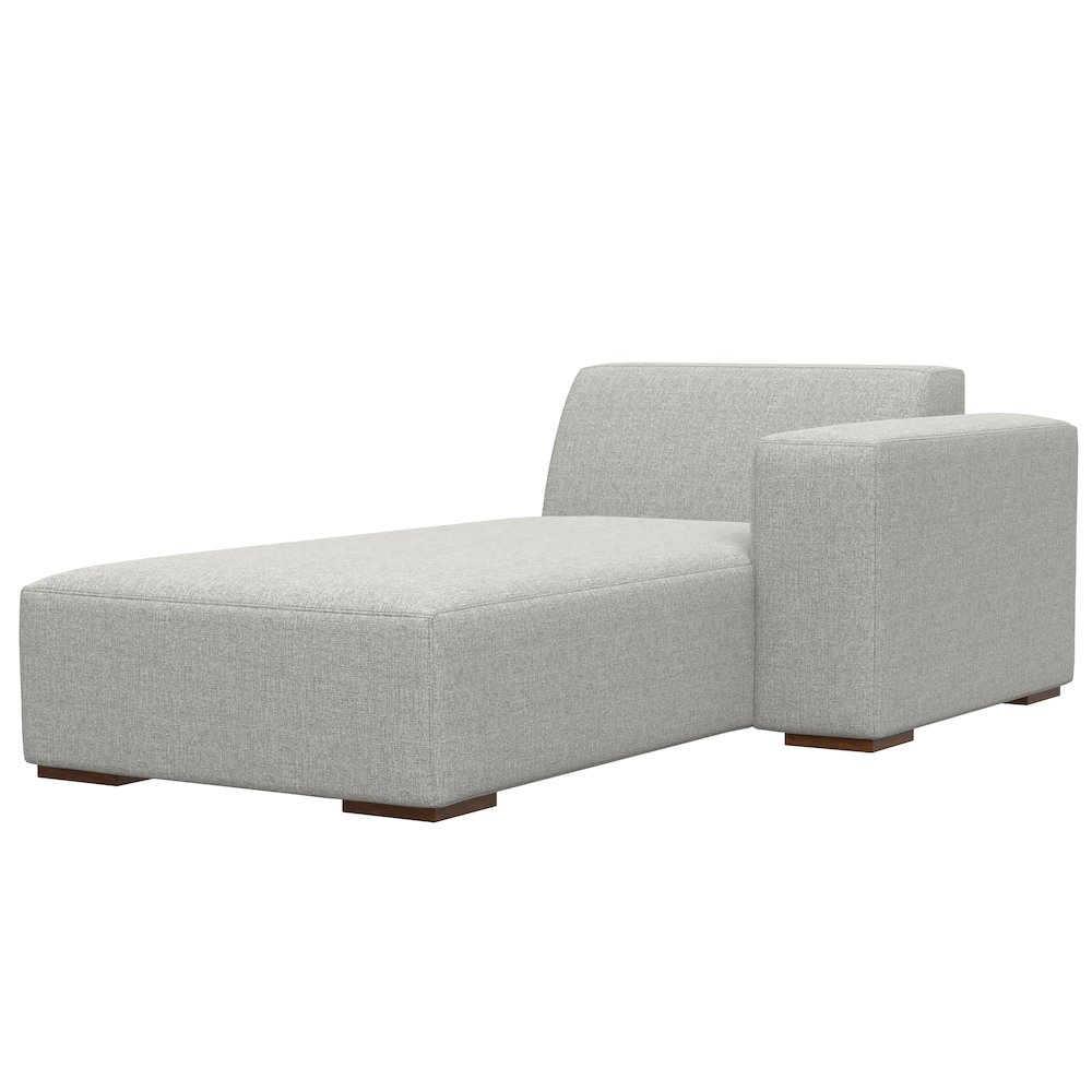 Rex Right Chaise Sofa Module In Tightly Woven Performance Fabric. Picture 1