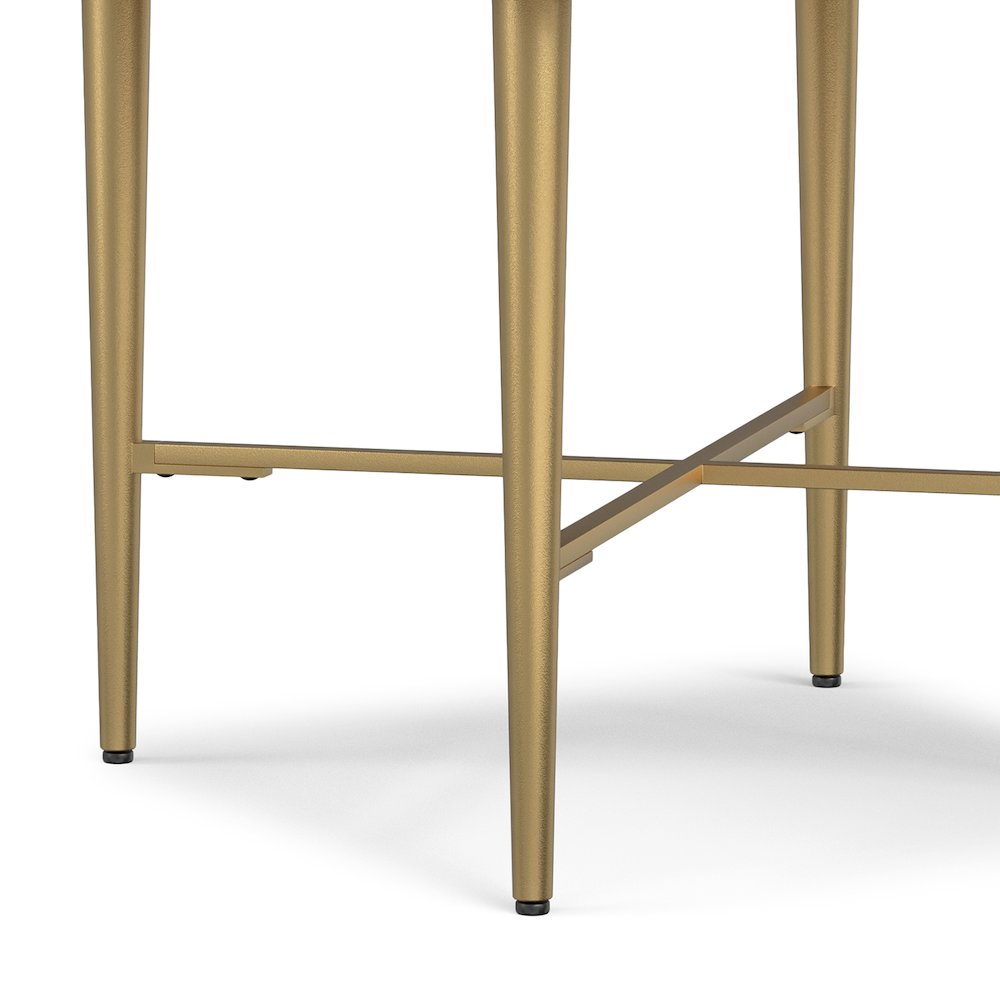 Fallon SOLID MANGO WOOD End Table in Natural. Picture 7