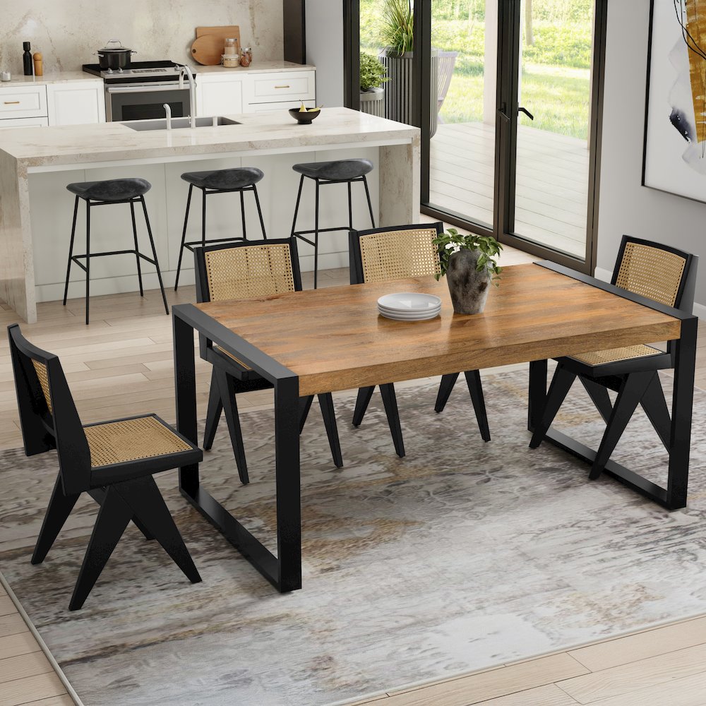 Mckenzie Dining Table In Light Tobacco. Picture 2