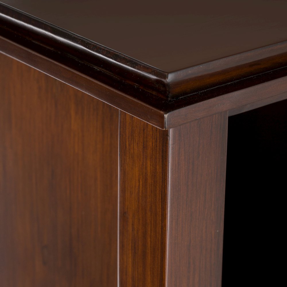Artisan Solid Wood 8 Cube Storage Sofa Table In Russet Brown. Picture 2