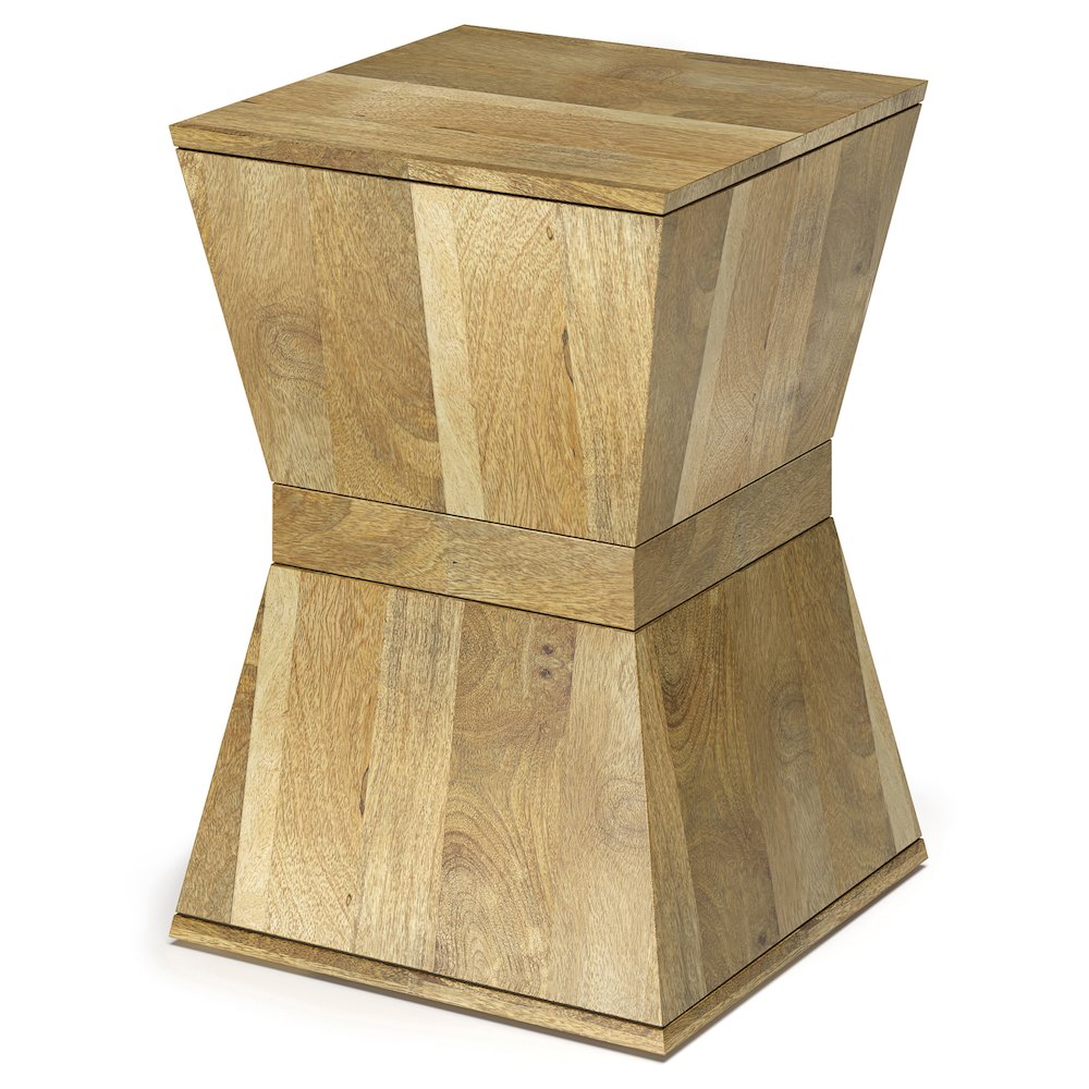 Westfield Solid Mango Wood Side Table In Natural. Picture 1
