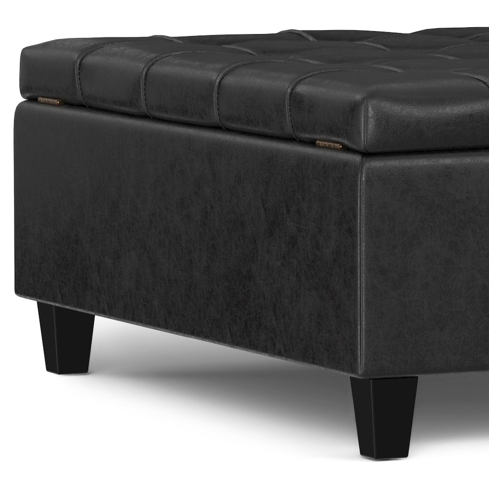 40 inch Wide Square Large Coffee Table Storage Ottoman. Picture 4