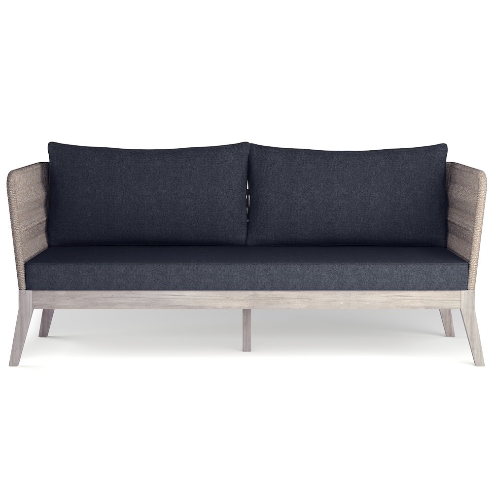 Santiago SOLID ACACIA WOOD Outdoor Sofa in Slate Grey. Picture 1