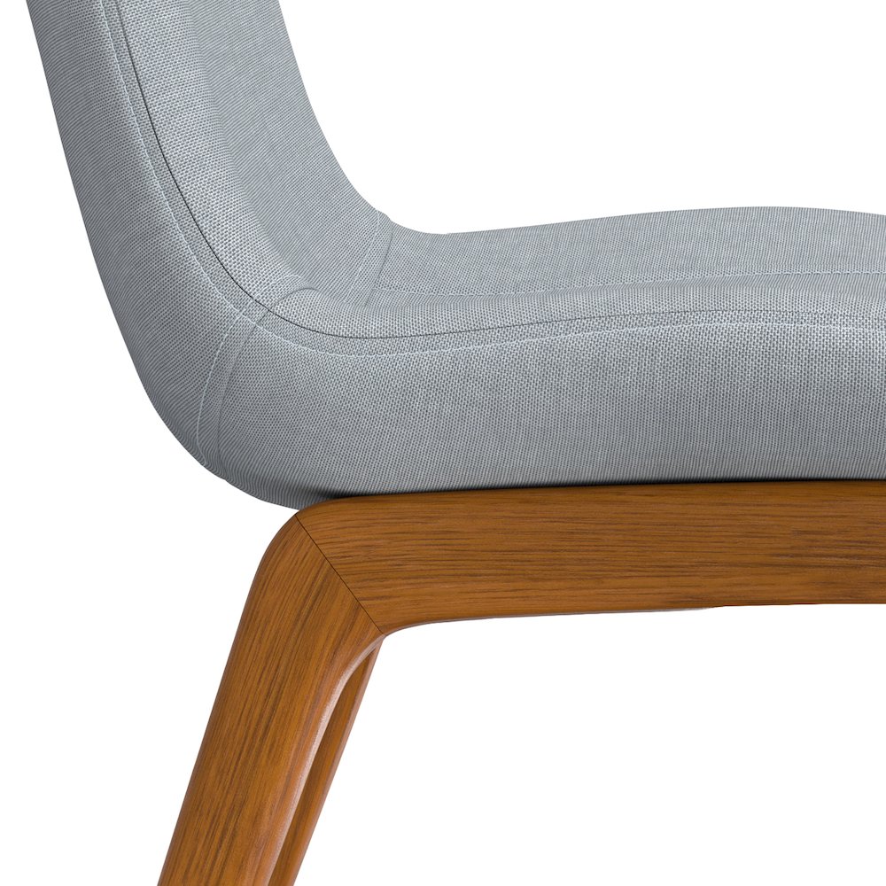 Loretta Dining Chair (Set Of 2) In Light Grey. Picture 6