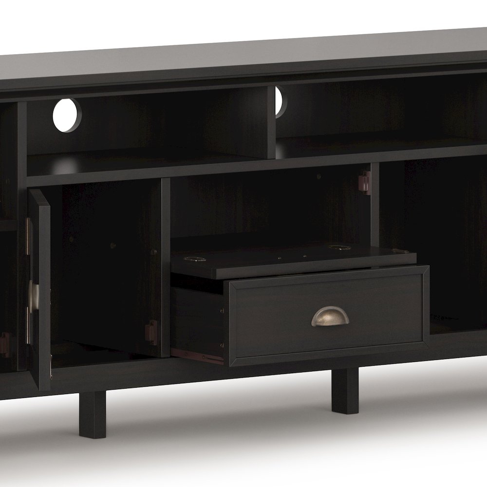 72 Inch Tv Media Stand In Hickory Brown For Tvs Up To 80 Inches. Picture 3