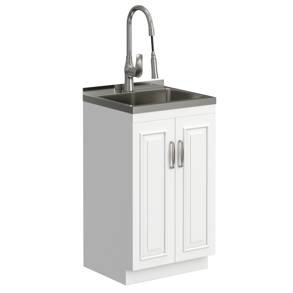 Darwin All-In-One 20-inch Laundry Utility Sink and Cabinet. Picture 2