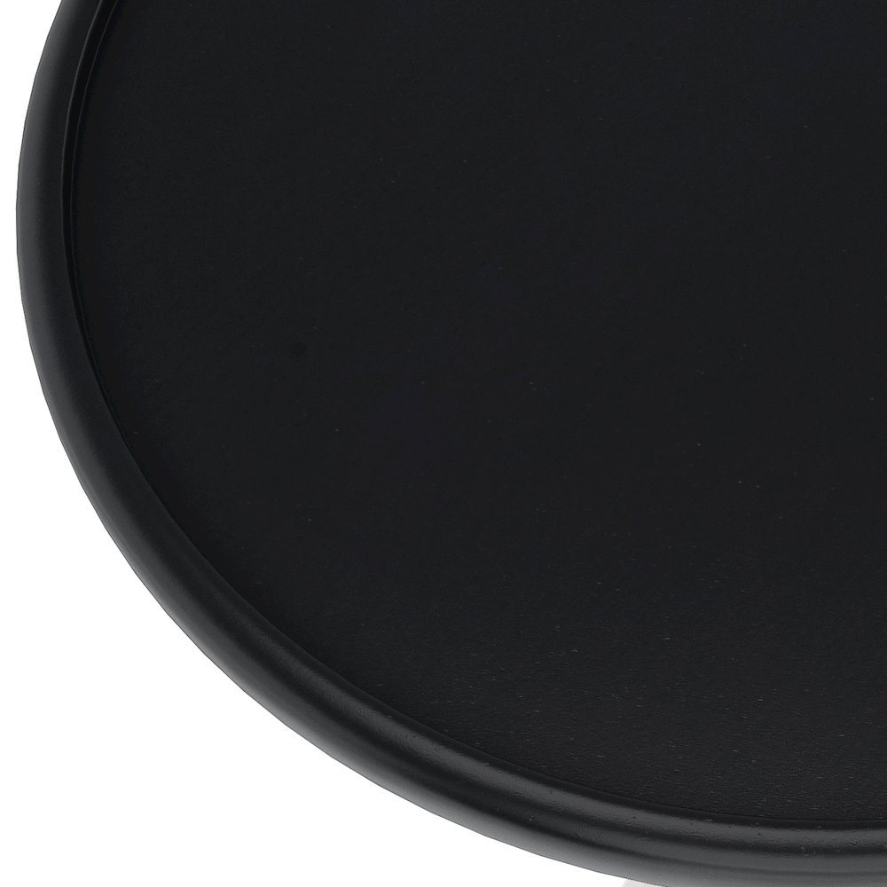 Turner Solid Mango Wood Side Table In Black. Picture 2