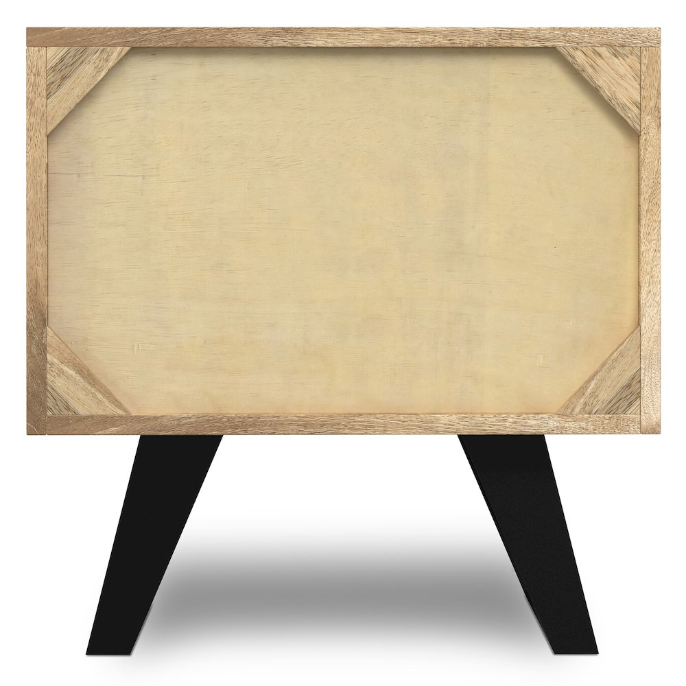 Lowry Solid Mango Wood Side Table In Natural. Picture 4