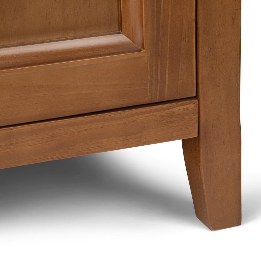 Amherst Solid Wood Medium Storage Cabinet In Light Golden Brown. Picture 4