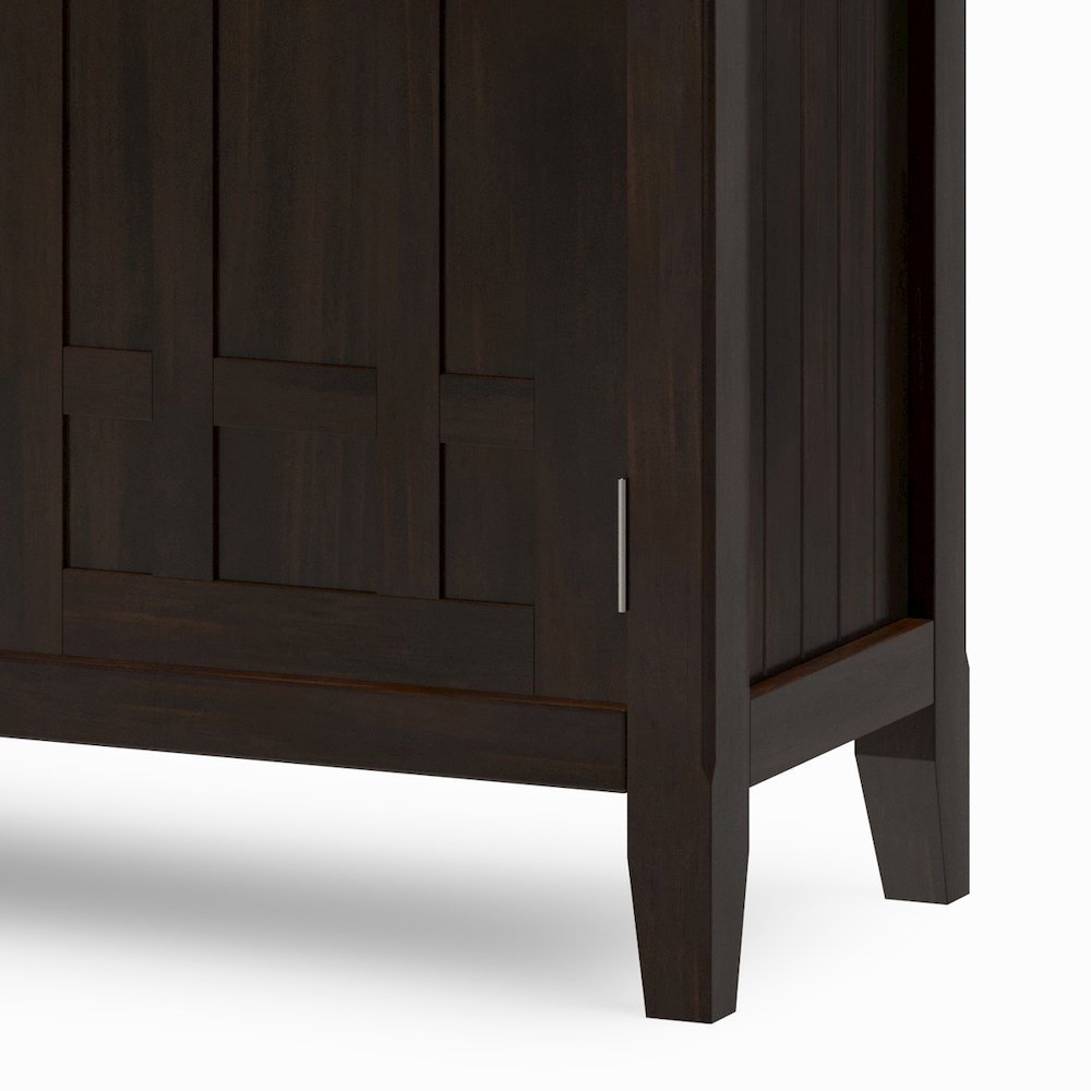 Bedford Solid Wood Sideboard Buffet In Dark Tobacco Brown. Picture 4