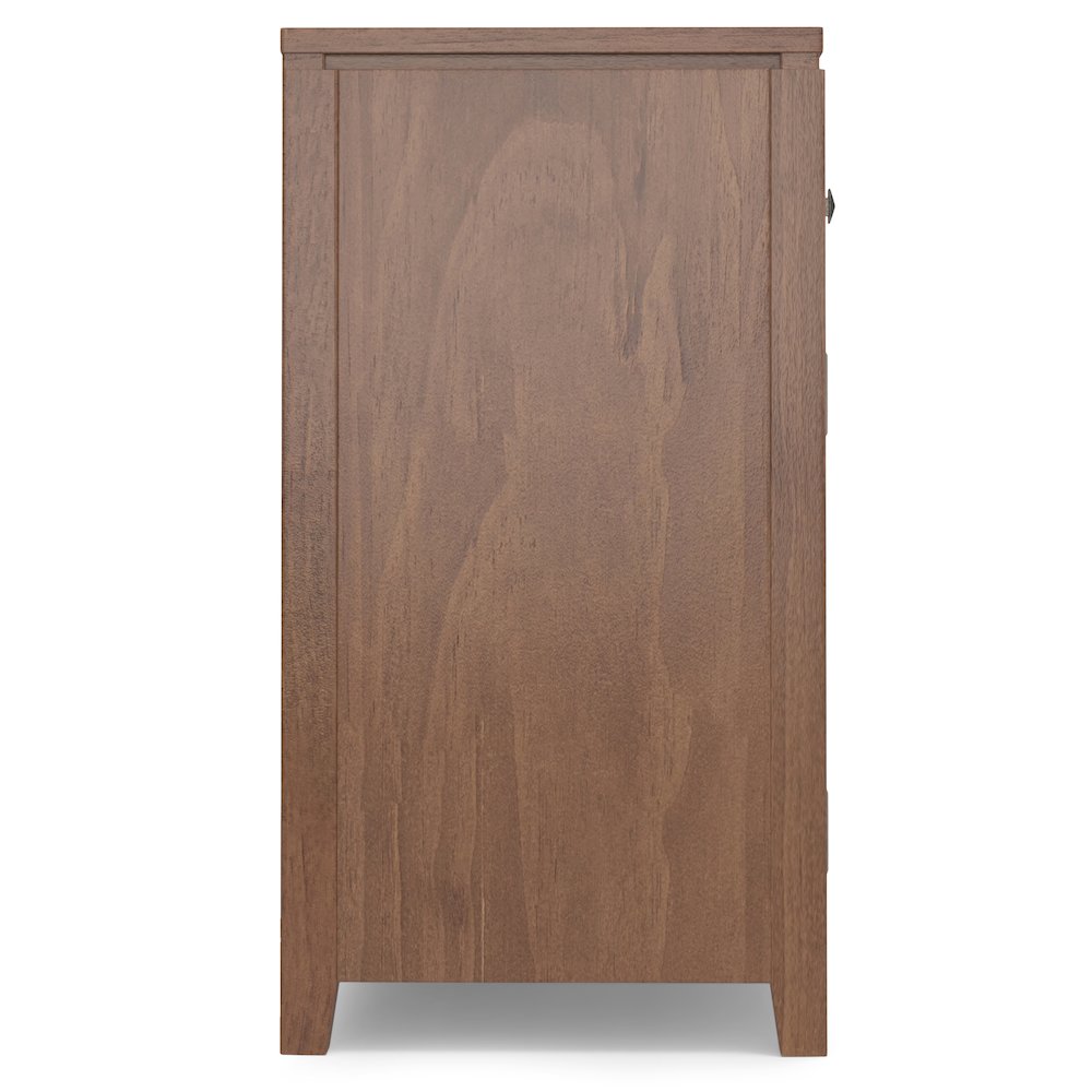 Cosmopolitan Solid Wood Sideboard Buffet In Medium Saddle Brown. Picture 3