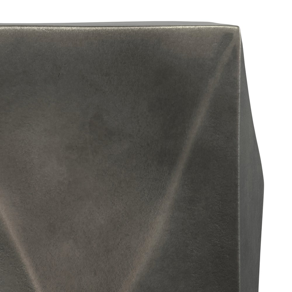 Danner Cast Aluminum Side Table in Graphite. Picture 9
