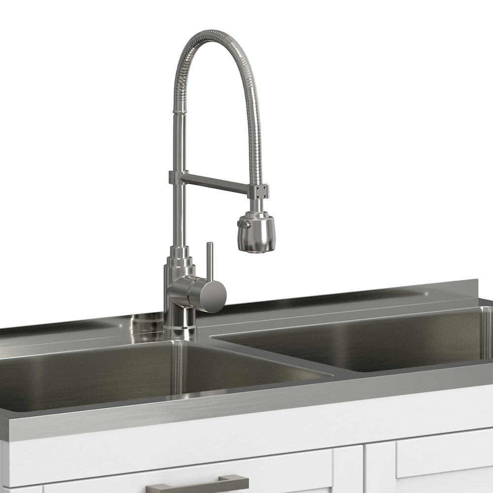 Hennessy All-In-One 46-inch Laundry Utility Sink and Cabinet. Picture 4
