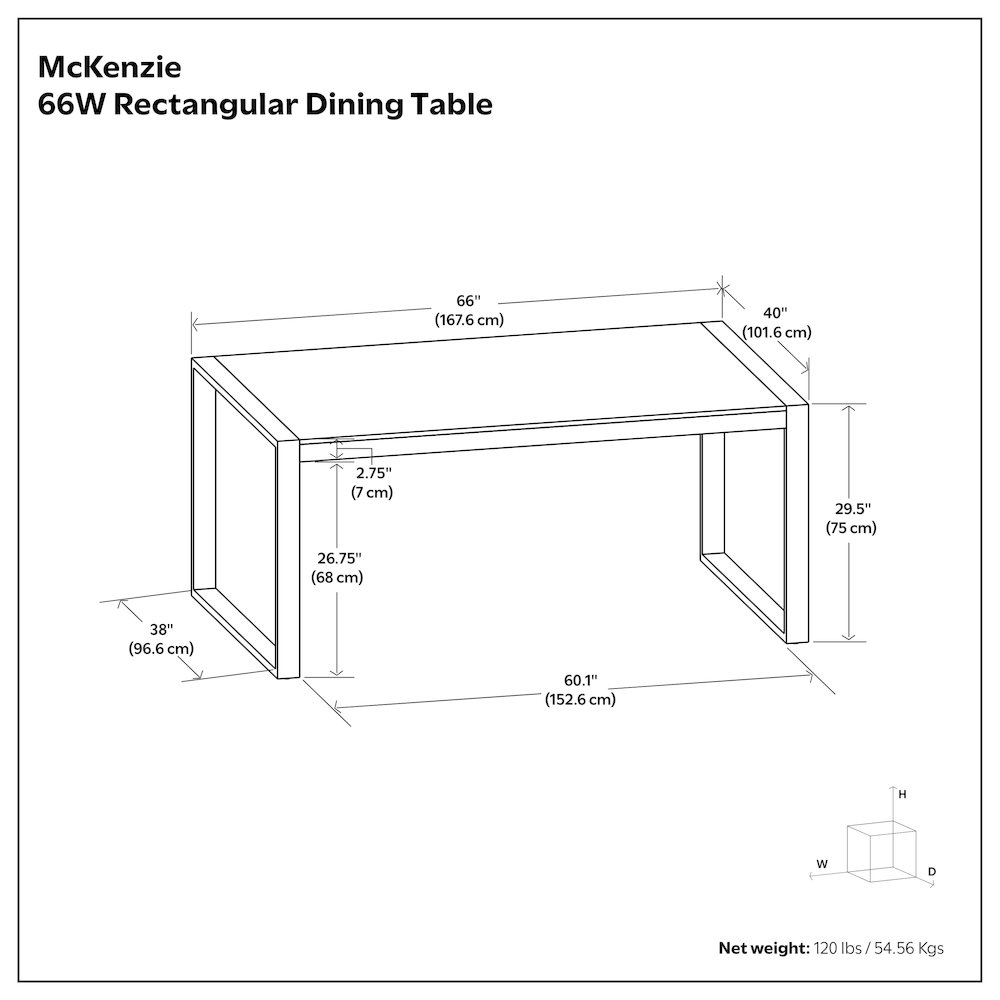 Mckenzie Dining Table In Light Tobacco. Picture 11