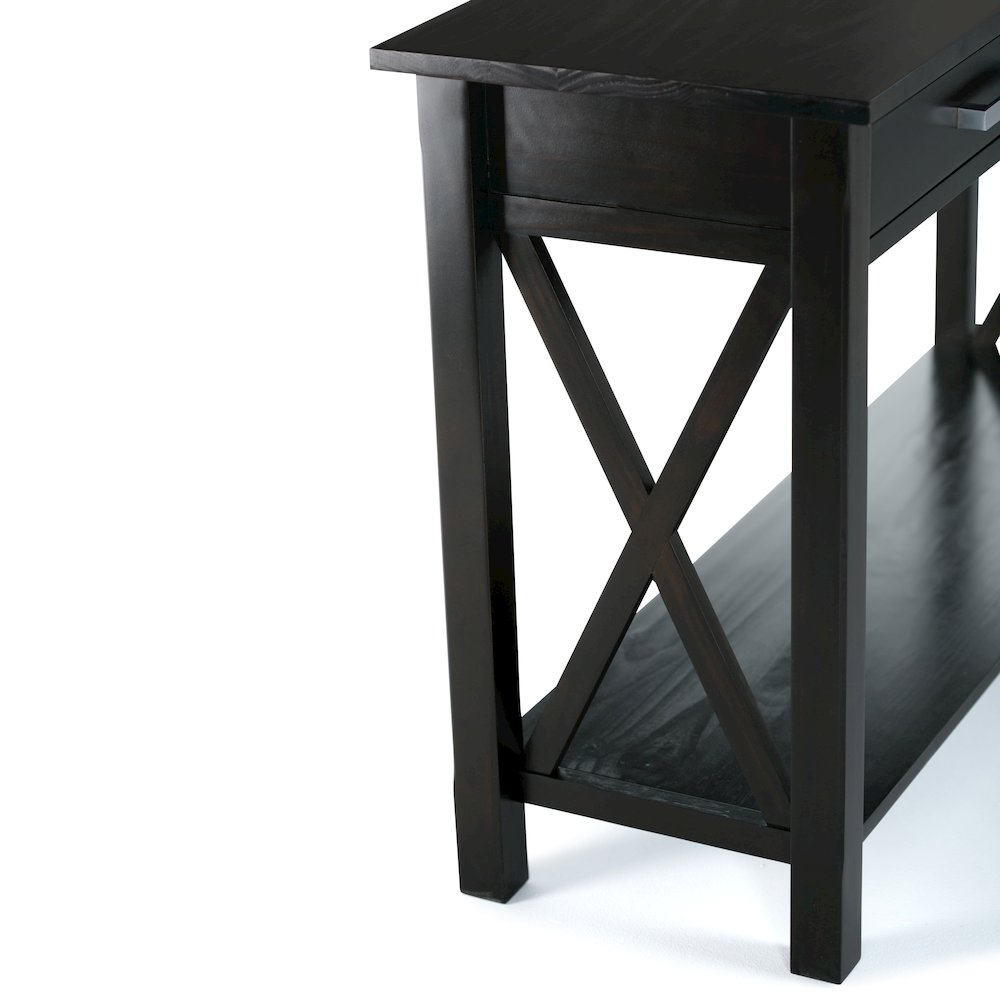 Kitchener Solid Wood Console Sofa Table In Hickory Brown. Picture 3