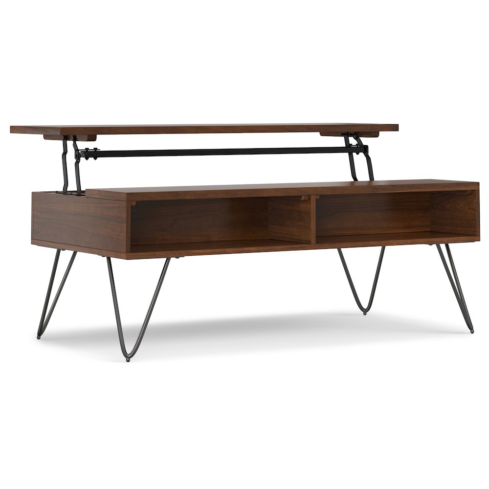 Hunter Lift Top Coffee Table In Walnut Veneer. Picture 1