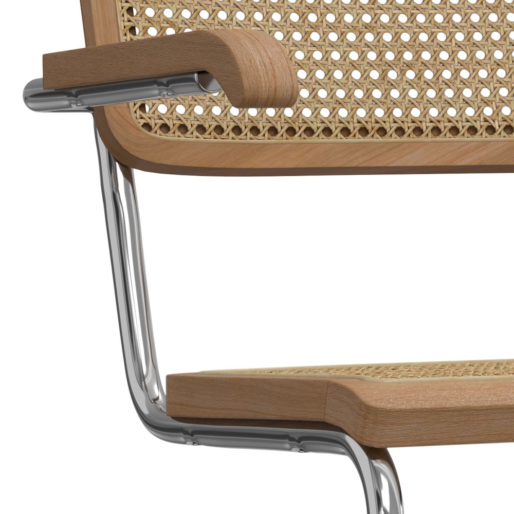 Madalyn Dining Arm Chair ( Set of 2 ) in Natural Rattan. Picture 6