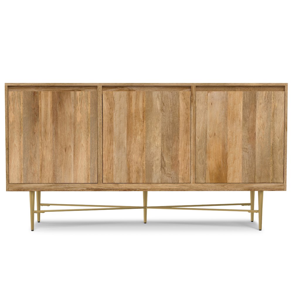 Fallon SOLID MANGO WOOD Sideboard Buffet in Natural. Picture 4