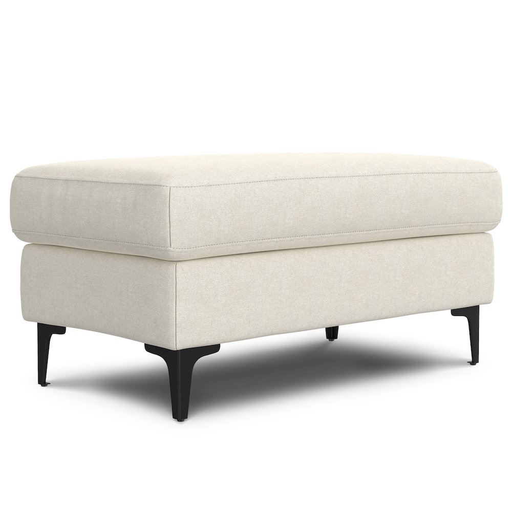 Ava Ottoman In Tightly Woven Performance Fabric. Picture 1