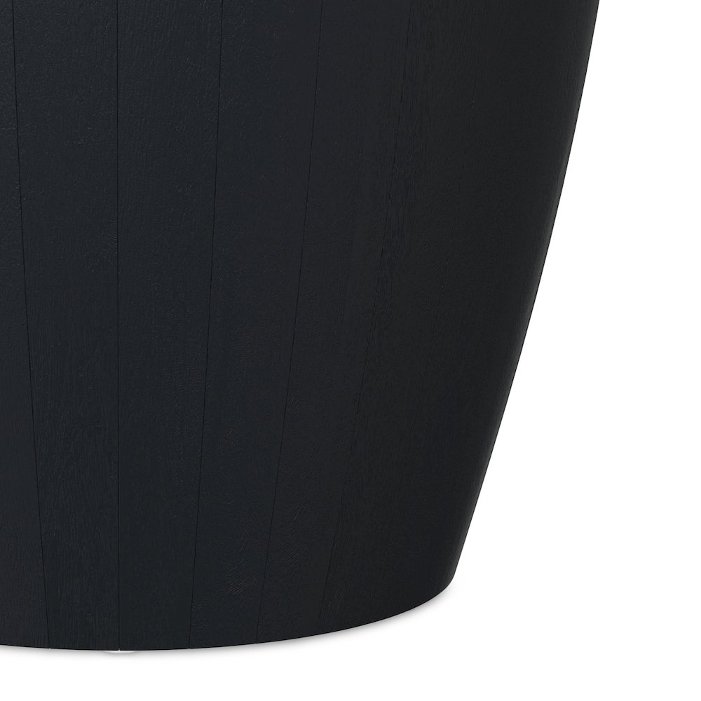 Elmbrook 21 inch Wide Solid Mango Modern End Table in Black, Assembled. Picture 5