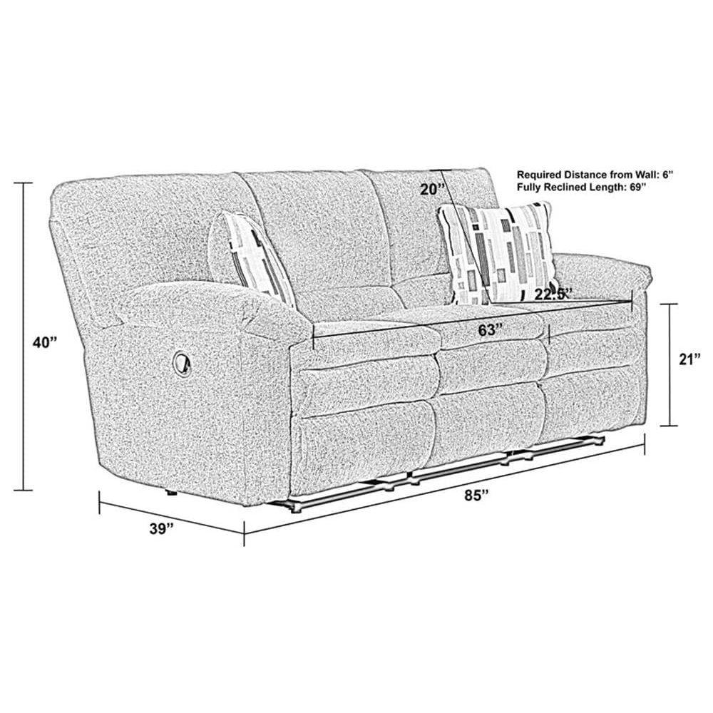 Tosh Power Reclining Sofa. Picture 5