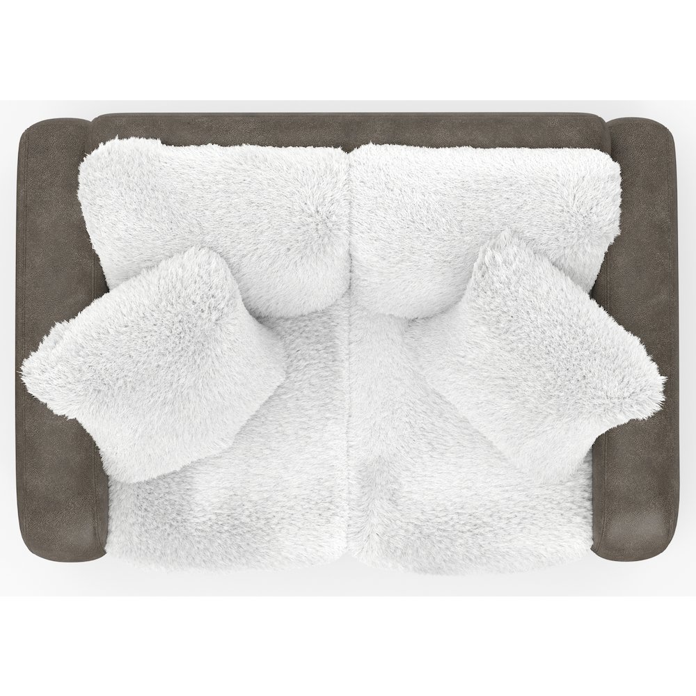 Snowball Loveseat in White Color. Picture 6
