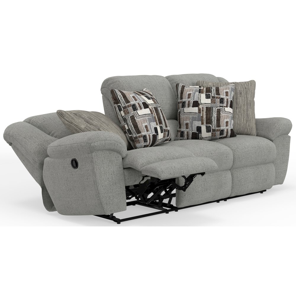 Trifecta Reclining Sofa with 3 Reclining Seats and Drop Down Table. Picture 3