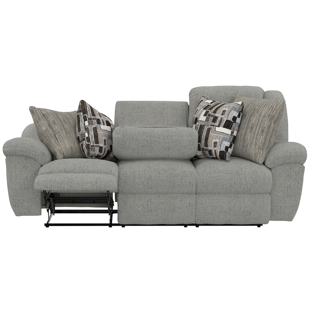 Trifecta Reclining Sofa with 3 Reclining Seats and Drop Down Table. Picture 7