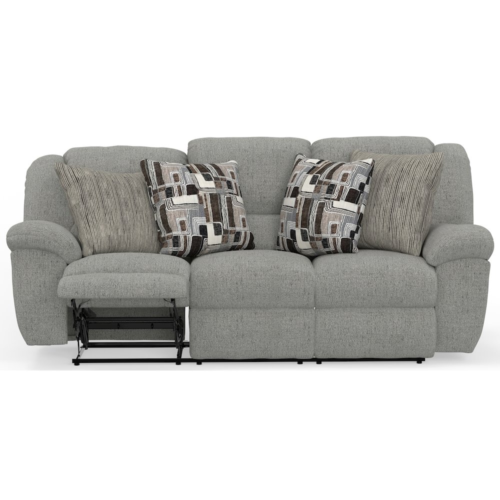 Trifecta Reclining Sofa with 3 Reclining Seats and Drop Down Table. Picture 9