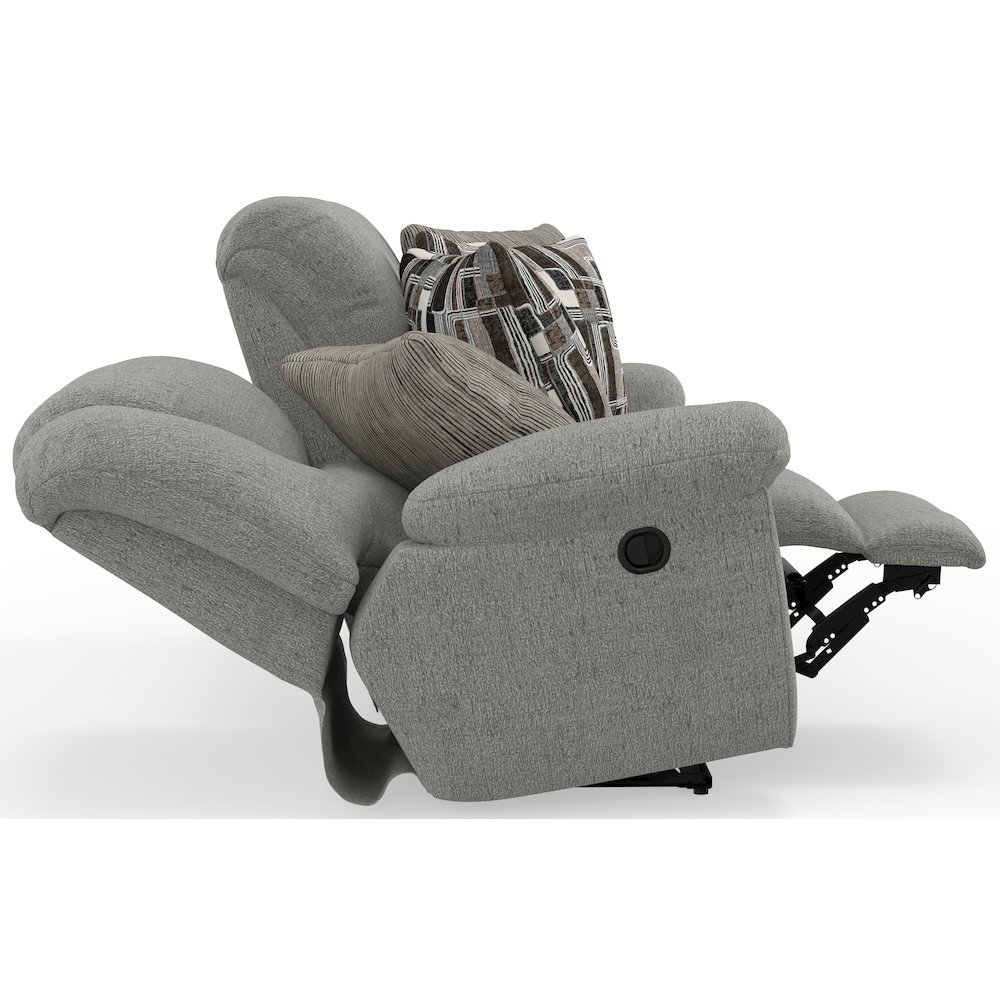 Trifecta Reclining Sofa with 3 Reclining Seats and Drop Down Table. Picture 13